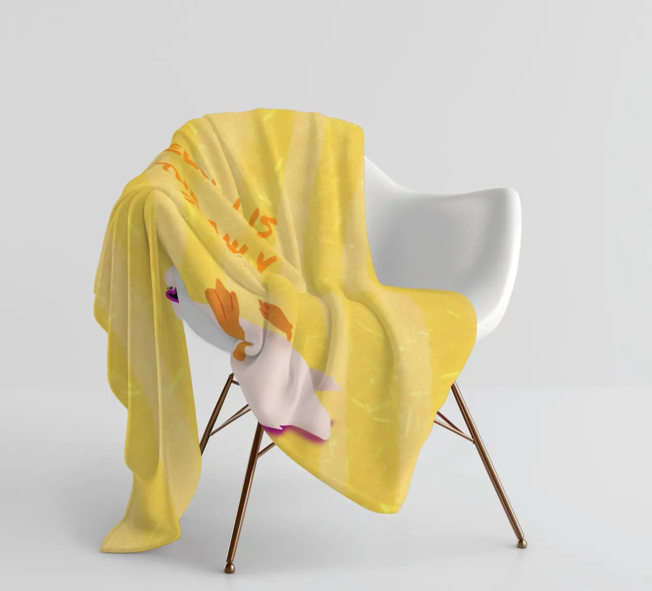 funny duck coperta in pile da Illustration Raissa Oltmanns