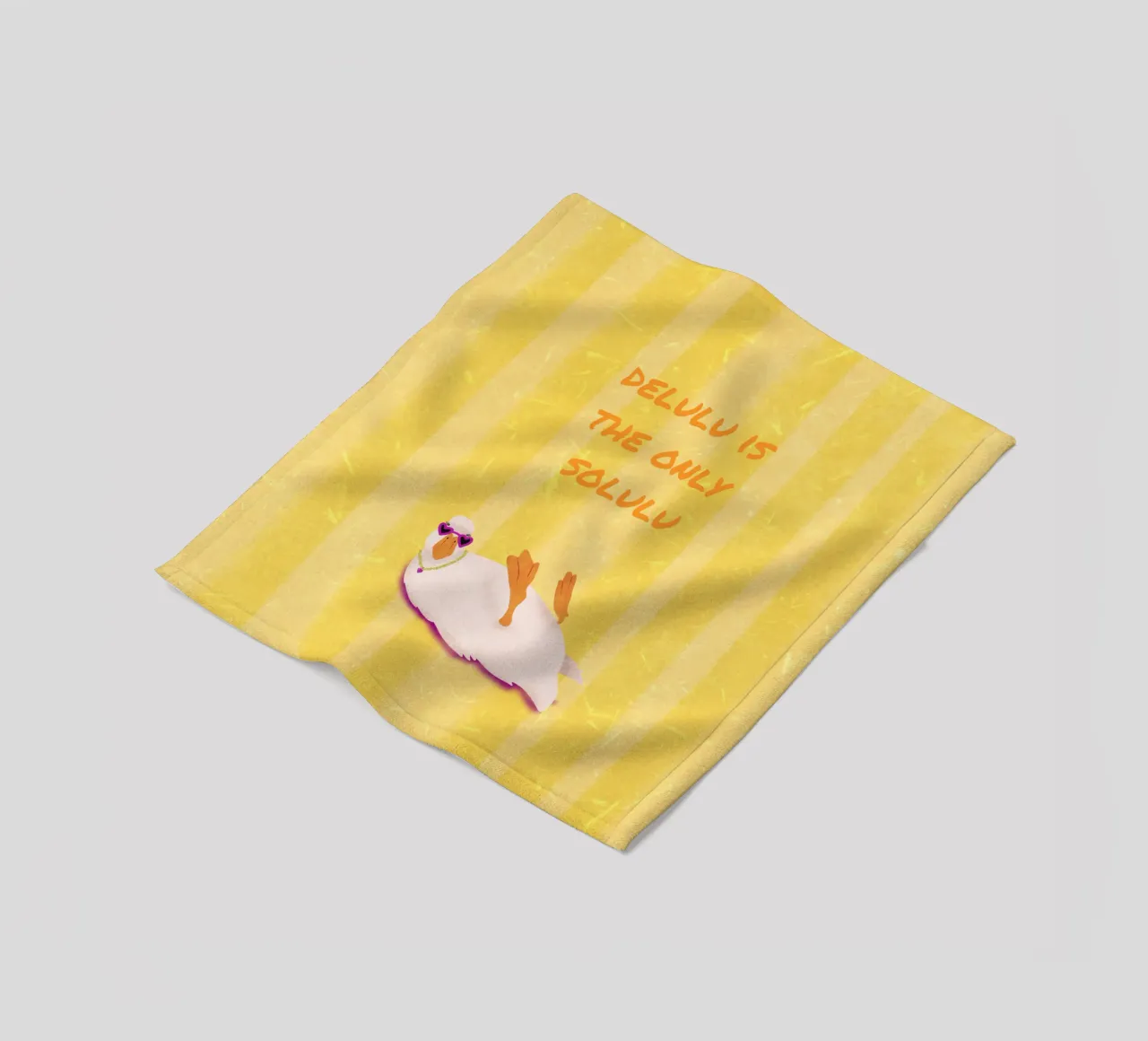 funny duck coperta in pile da Illustration Raissa Oltmanns