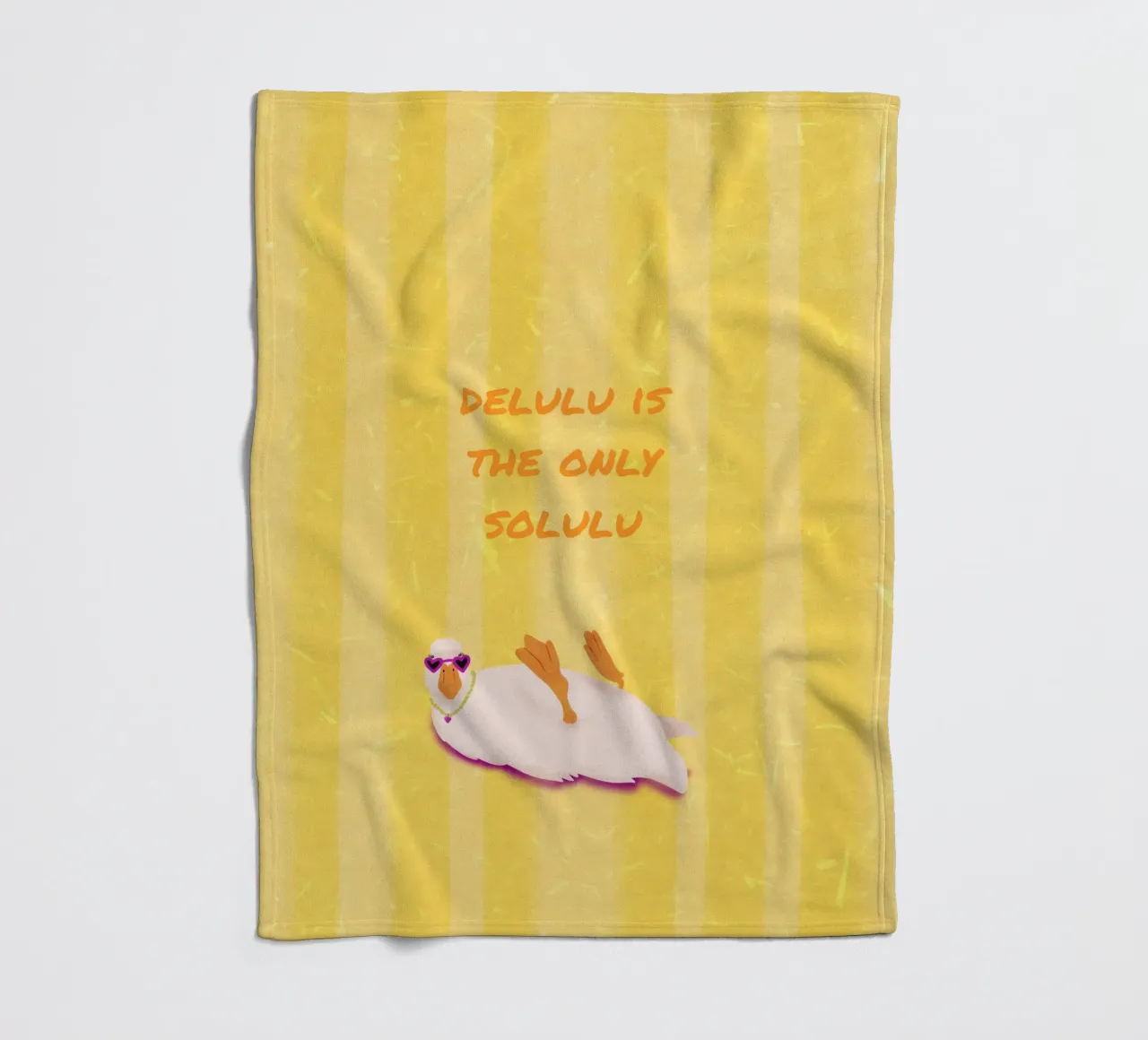 funny duck coperta in pile da Illustration Raissa Oltmanns