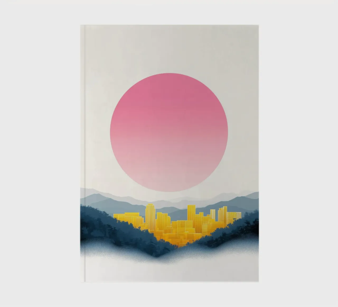 The golden dawn over the city notebook by Affiches Soleil & Déco Lumineuse – Sunny