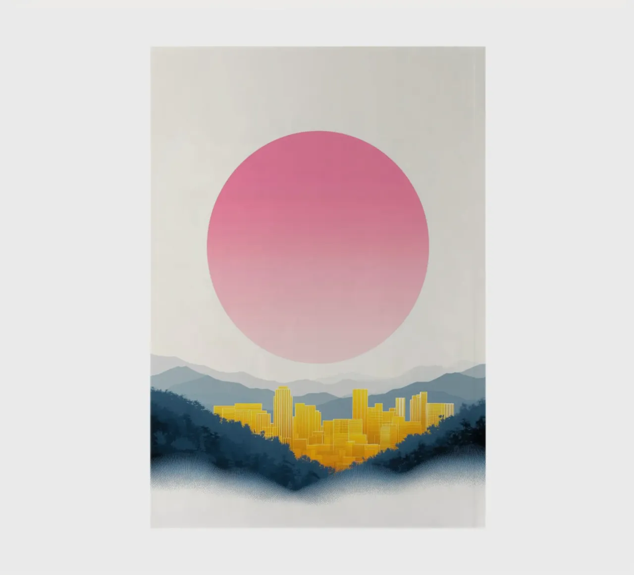 The golden dawn over the city notebook by Affiches Soleil & Déco Lumineuse – Sunny