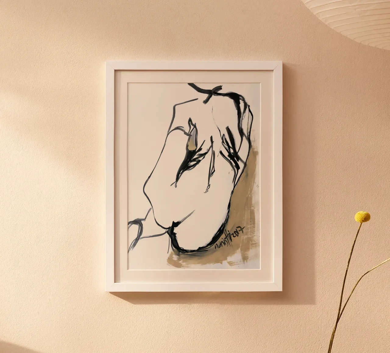 Collezione donna.1 poster con telaio in alluminio da mariottiart