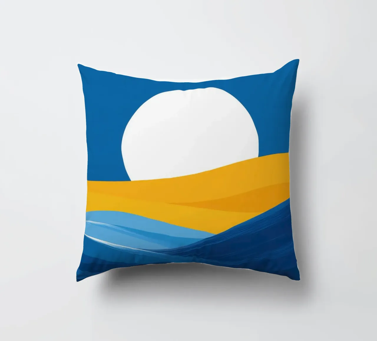 Notte stellata sul deserto e sull'oceano cuscino da Affiches Soleil & Déco Lumineuse – Sunny
