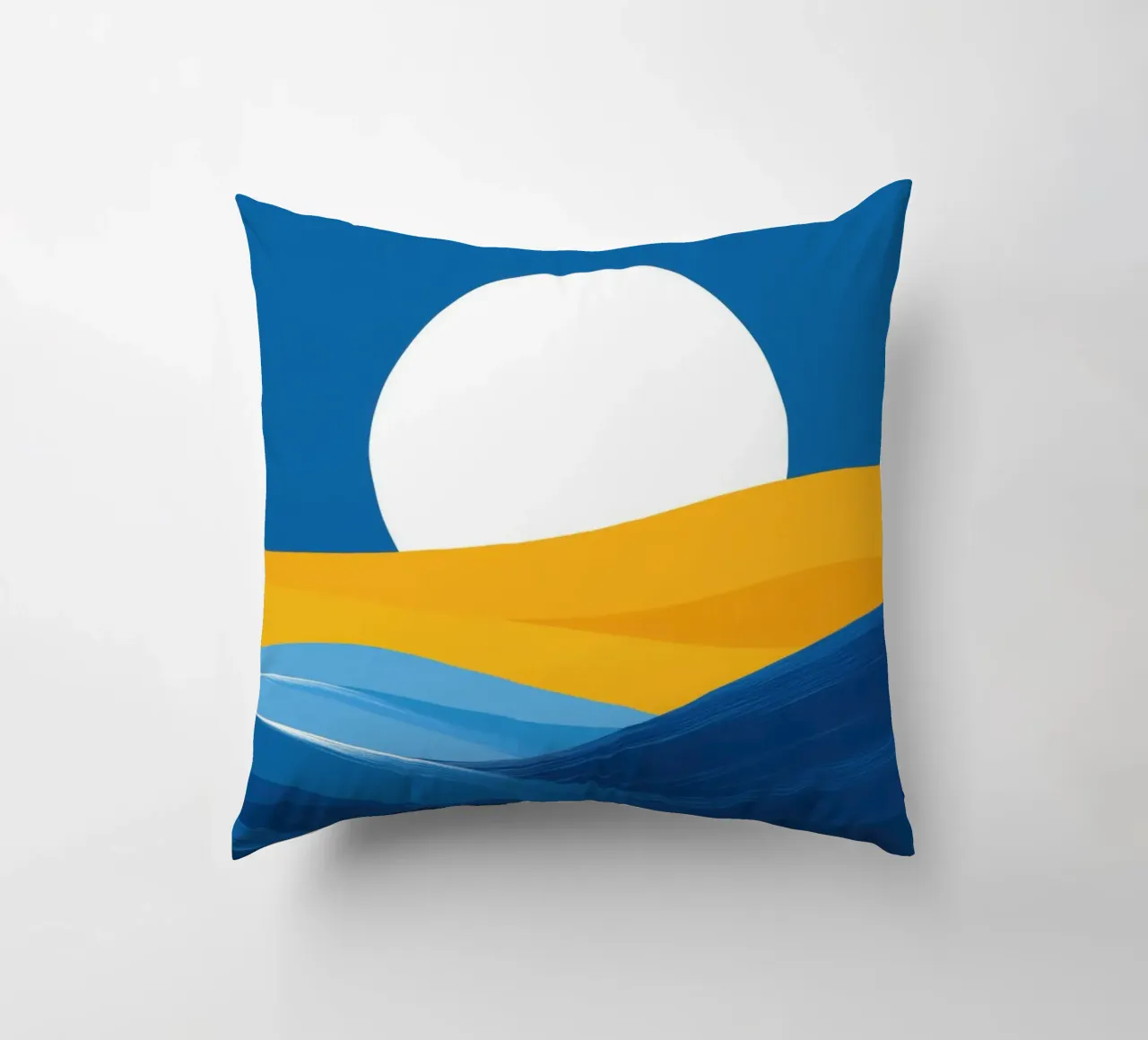 Notte stellata sul deserto e sull'oceano cuscino da Affiches Soleil & Déco Lumineuse – Sunny
