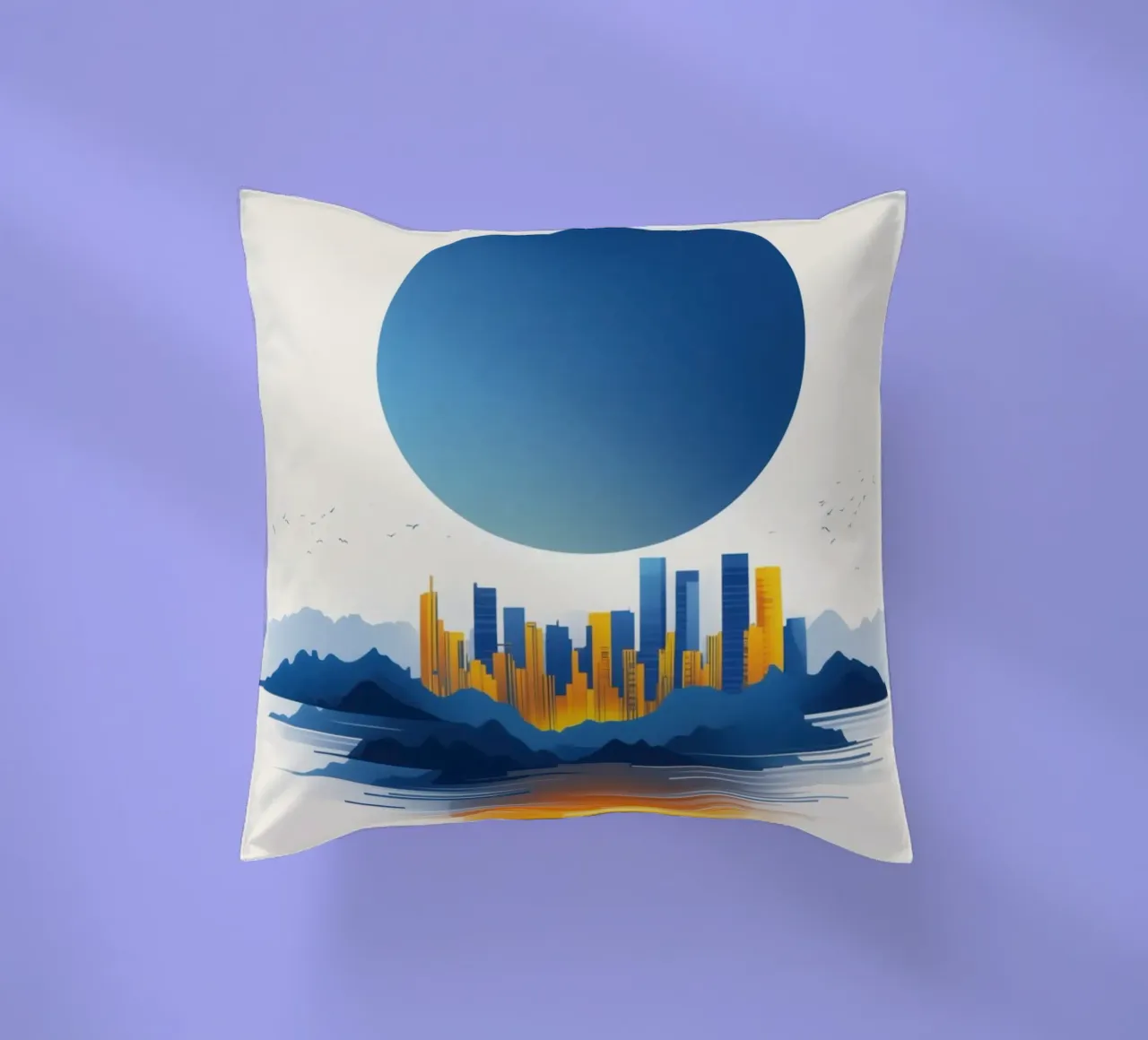 Reflet Urbain tra cielo e mare cuscino da Affiches Soleil & Déco Lumineuse – Sunny