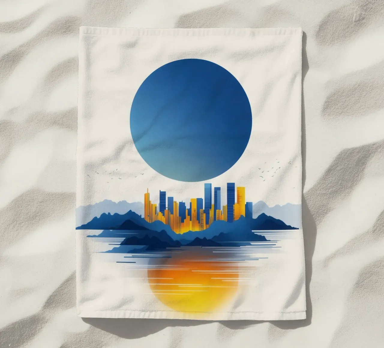 Reflet Urbain tra cielo e mare telo mare da Affiches Soleil & Déco Lumineuse – Sunny