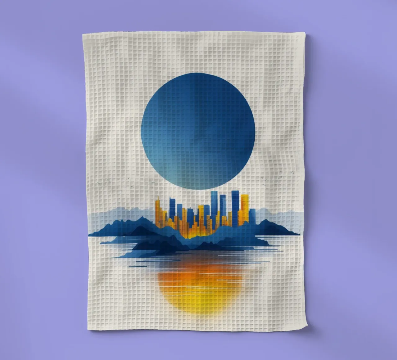 Reflet Urbain tra cielo e mare canovaccio da cucina da Affiches Soleil & Déco Lumineuse – Sunny
