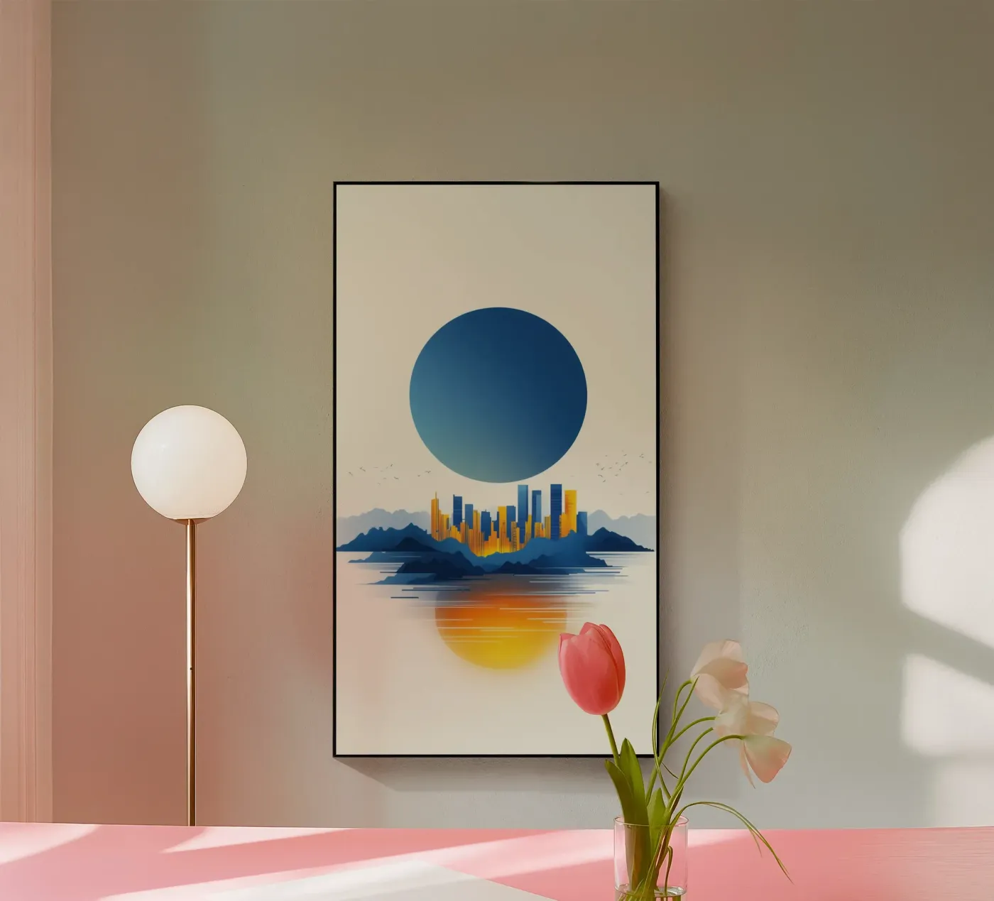 Reflet Urbain between Sky and Sea acrylic glass by Affiches Soleil & Déco Lumineuse – Sunny