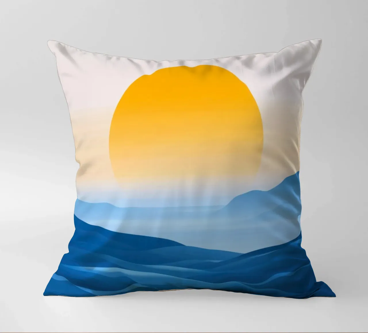 Onde di montagna al crepuscolo cuscino da Affiches Soleil & Déco Lumineuse – Sunny