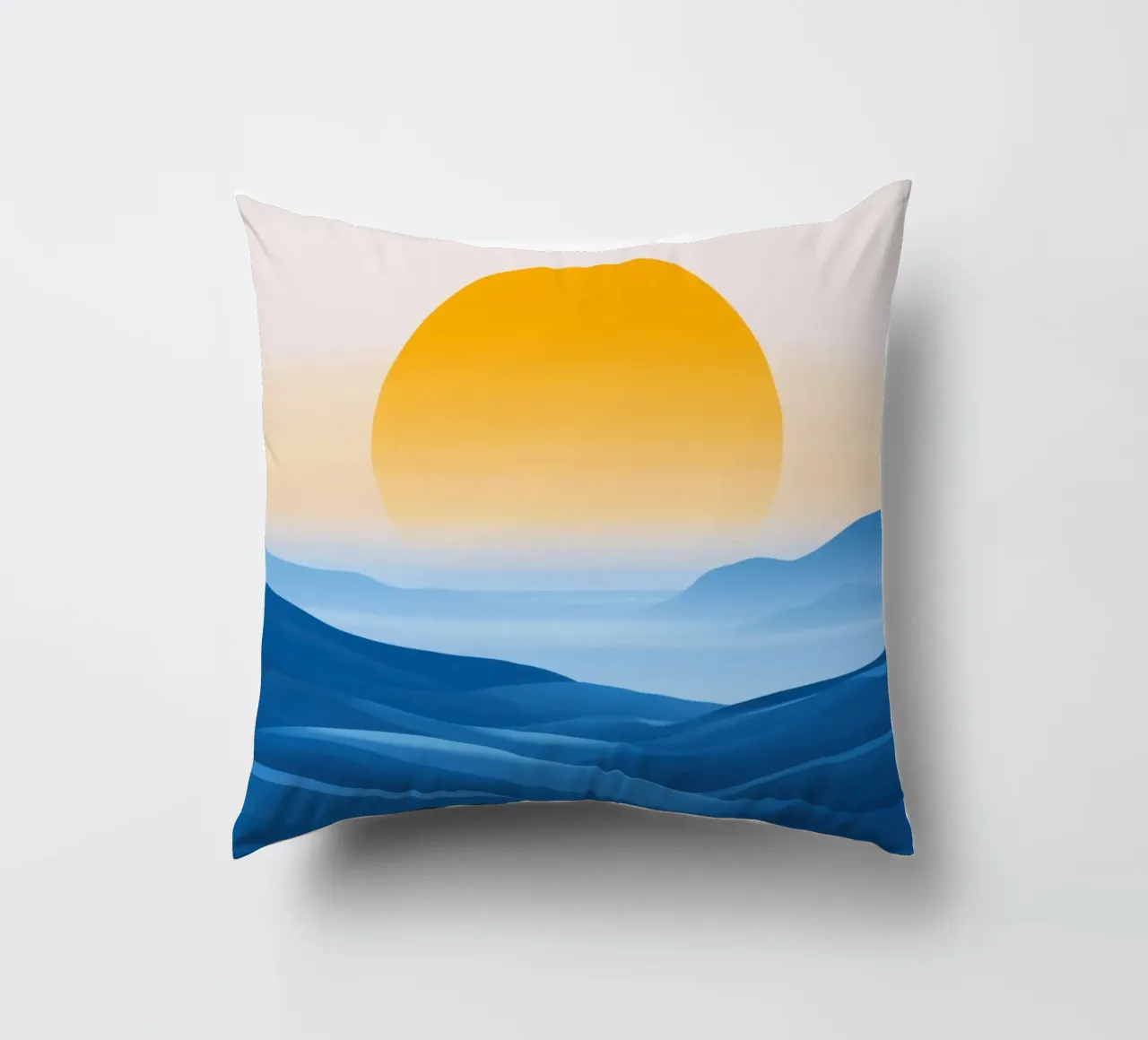Onde di montagna al crepuscolo cuscino da Affiches Soleil & Déco Lumineuse – Sunny