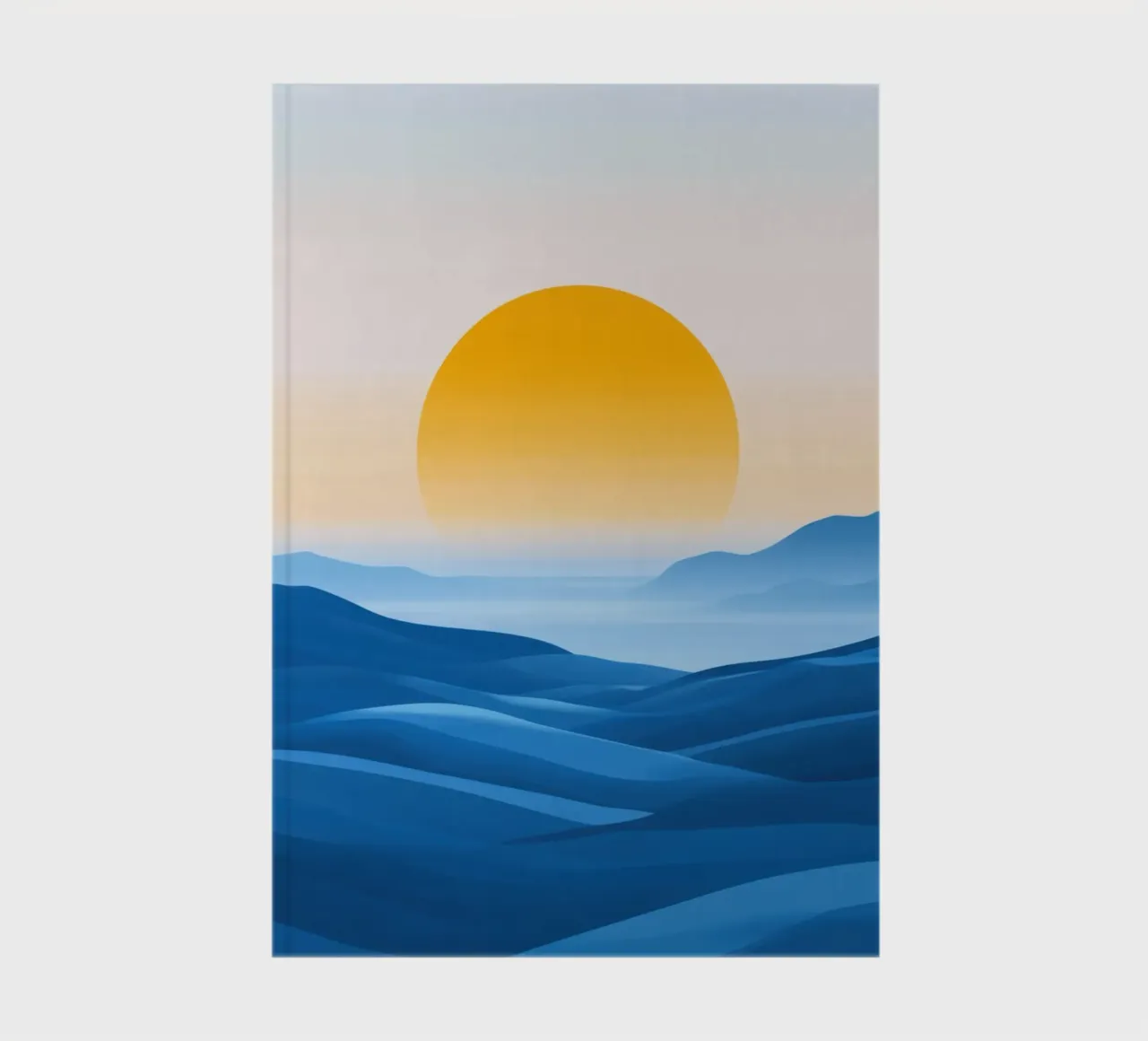 Mountain Waves at Twilight notebook by Affiches Soleil & Déco Lumineuse – Sunny