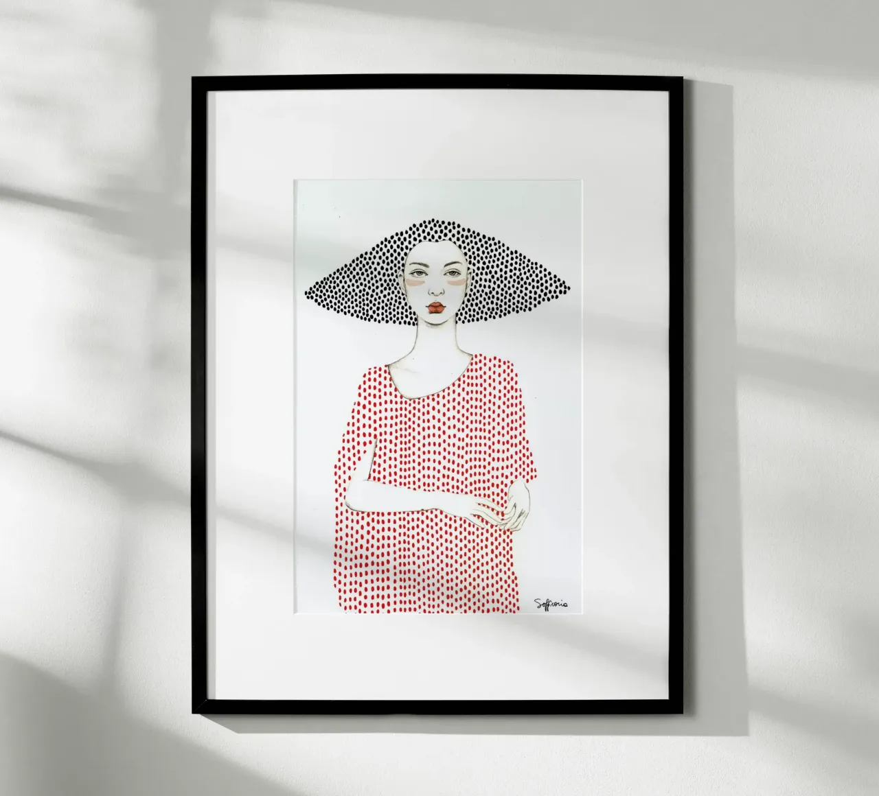 Elle poster con telaio in plastica da Sofia Bonati