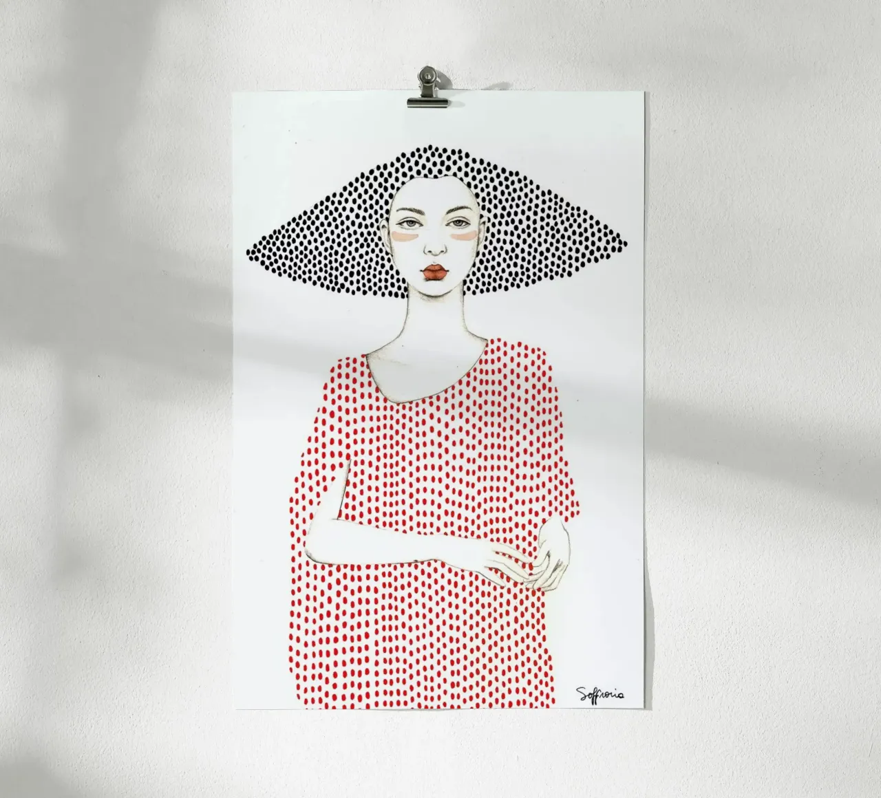 Elle poster con telaio in plastica da Sofia Bonati