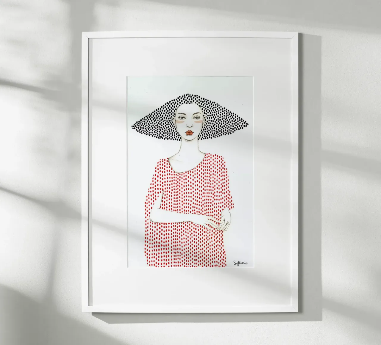 Elle poster con telaio in plastica da Sofia Bonati