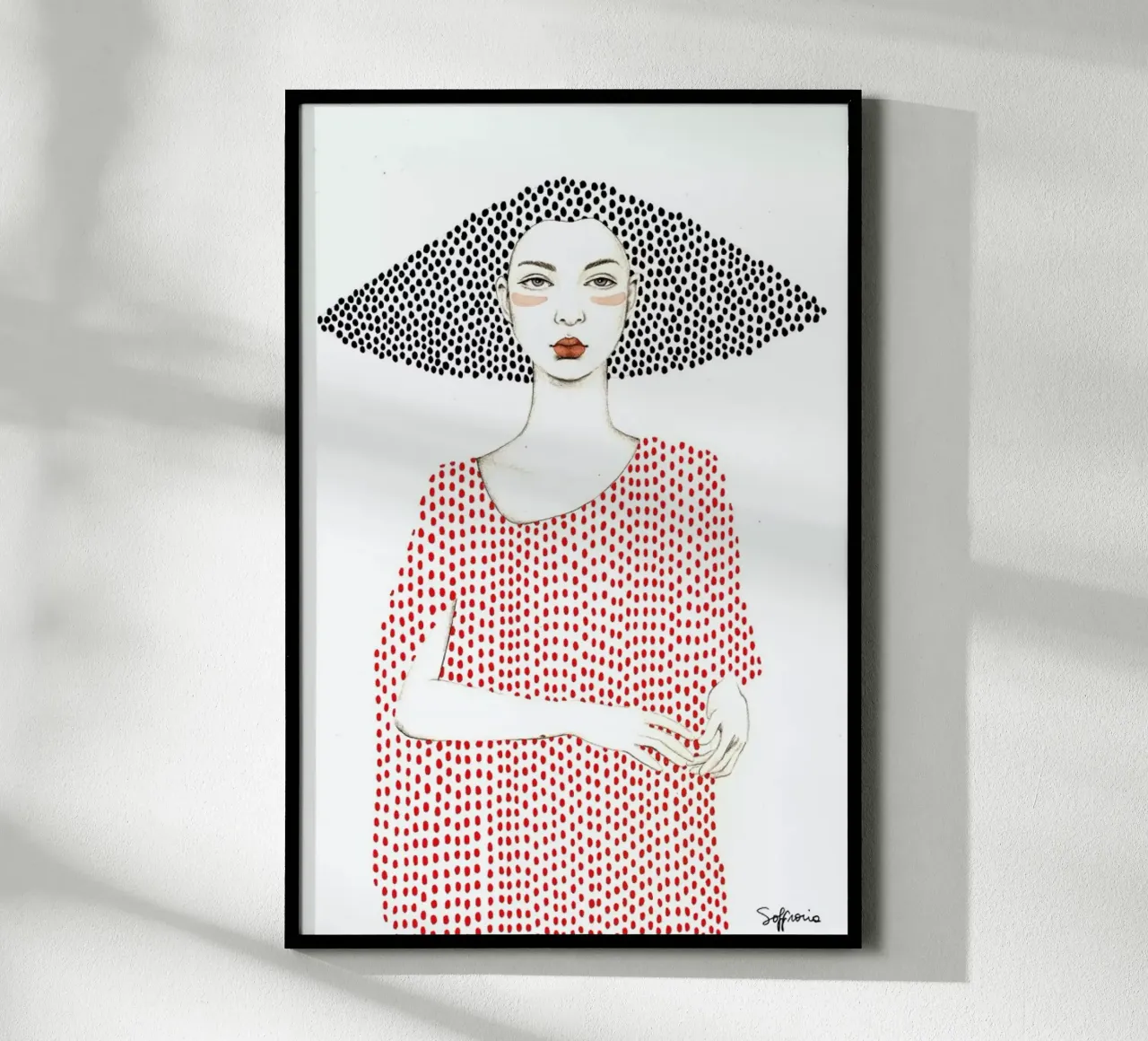 Elle poster con telaio in plastica da Sofia Bonati