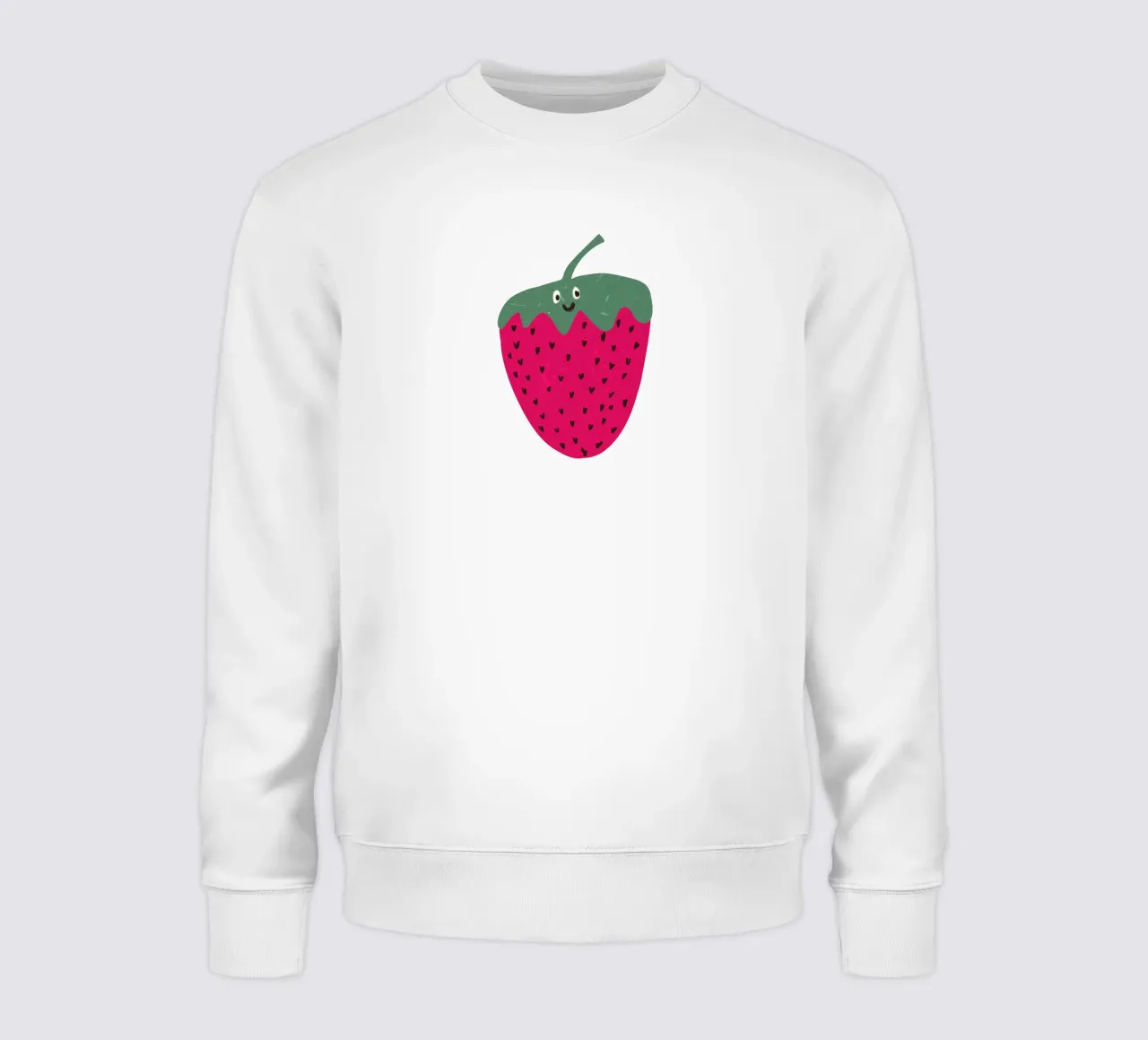 Hello Strawberry felpa da Illustration Raissa Oltmanns