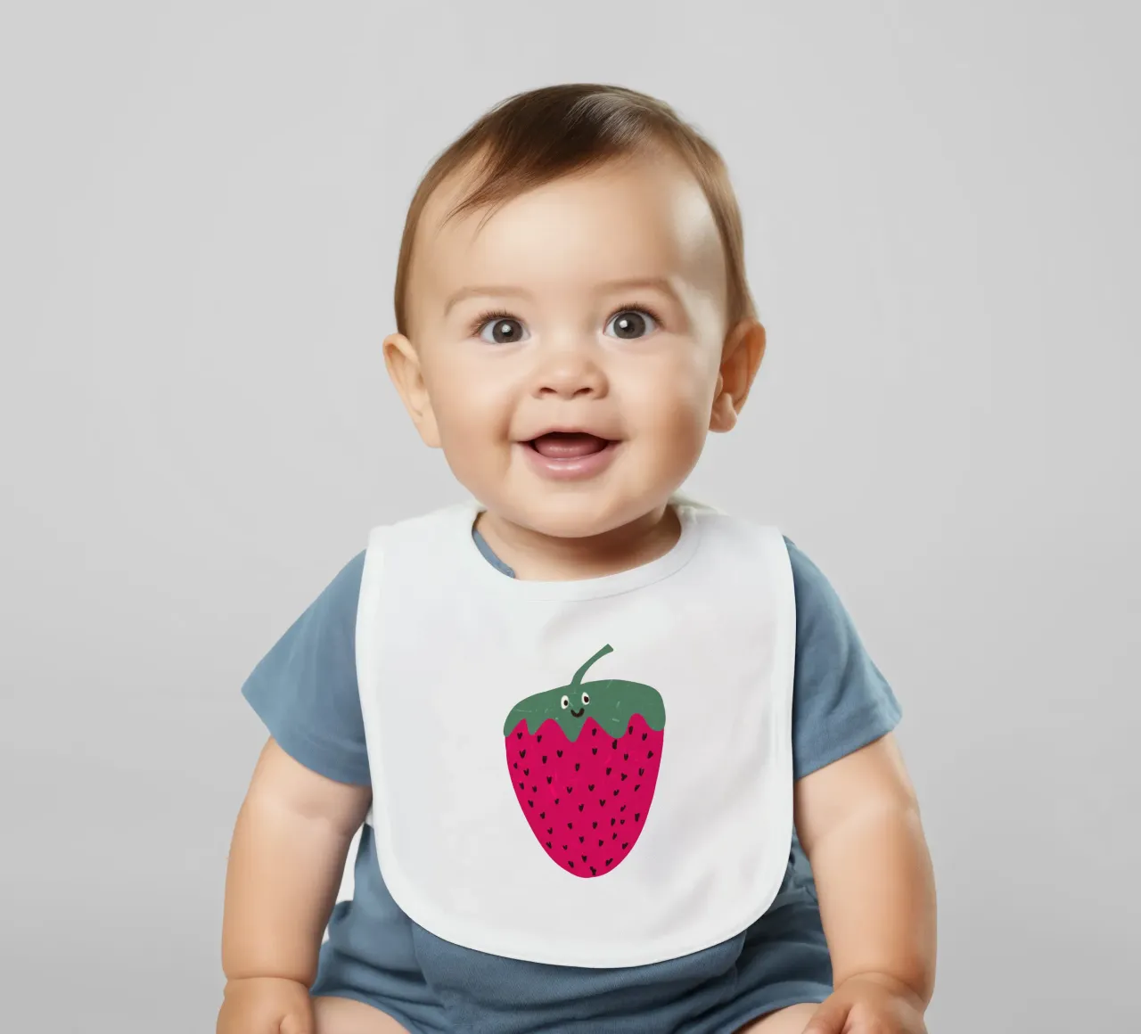 Hello Strawberry bavaglino da Illustration Raissa Oltmanns