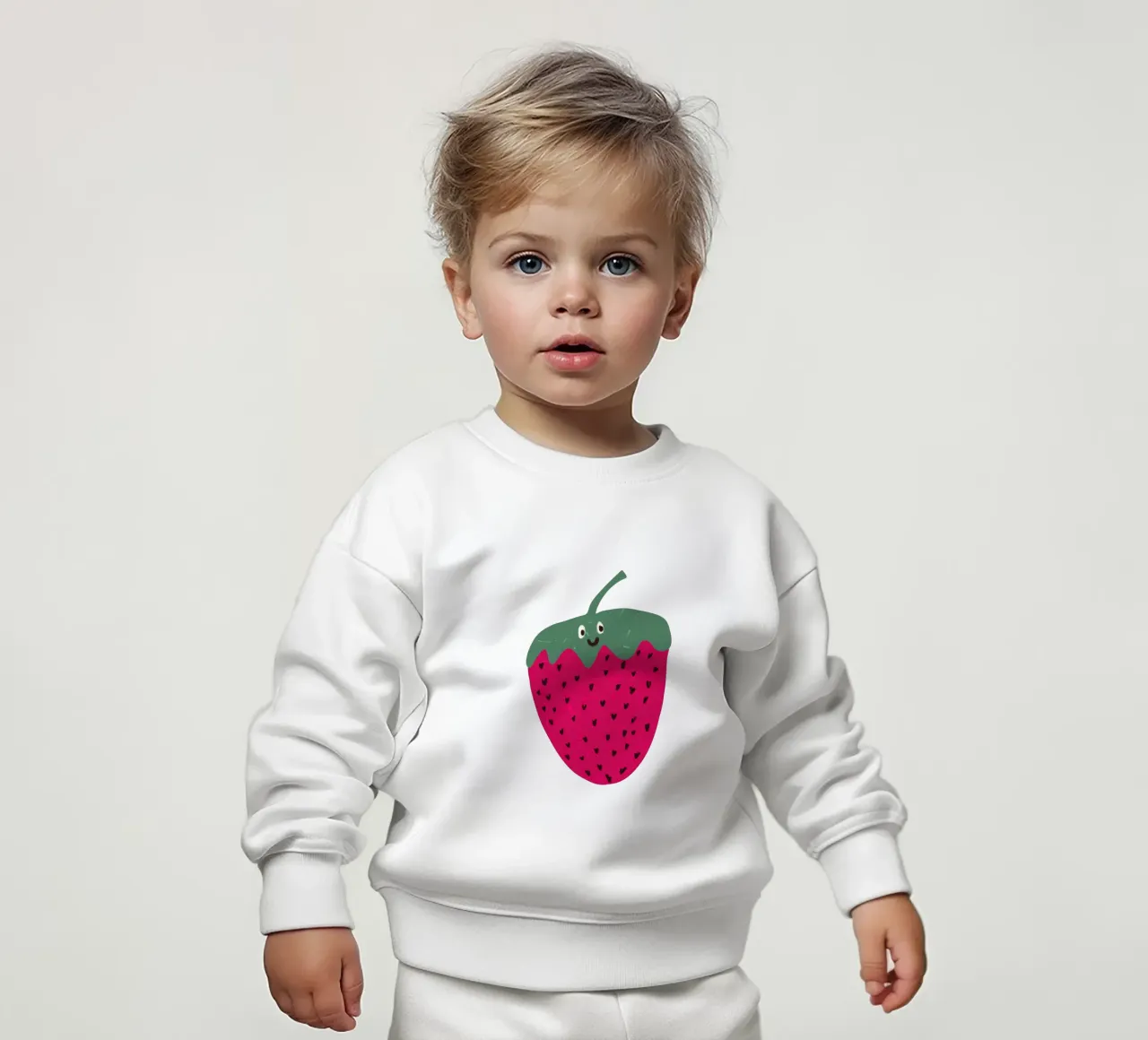 Hello Strawberry felpa neonato da Illustration Raissa Oltmanns