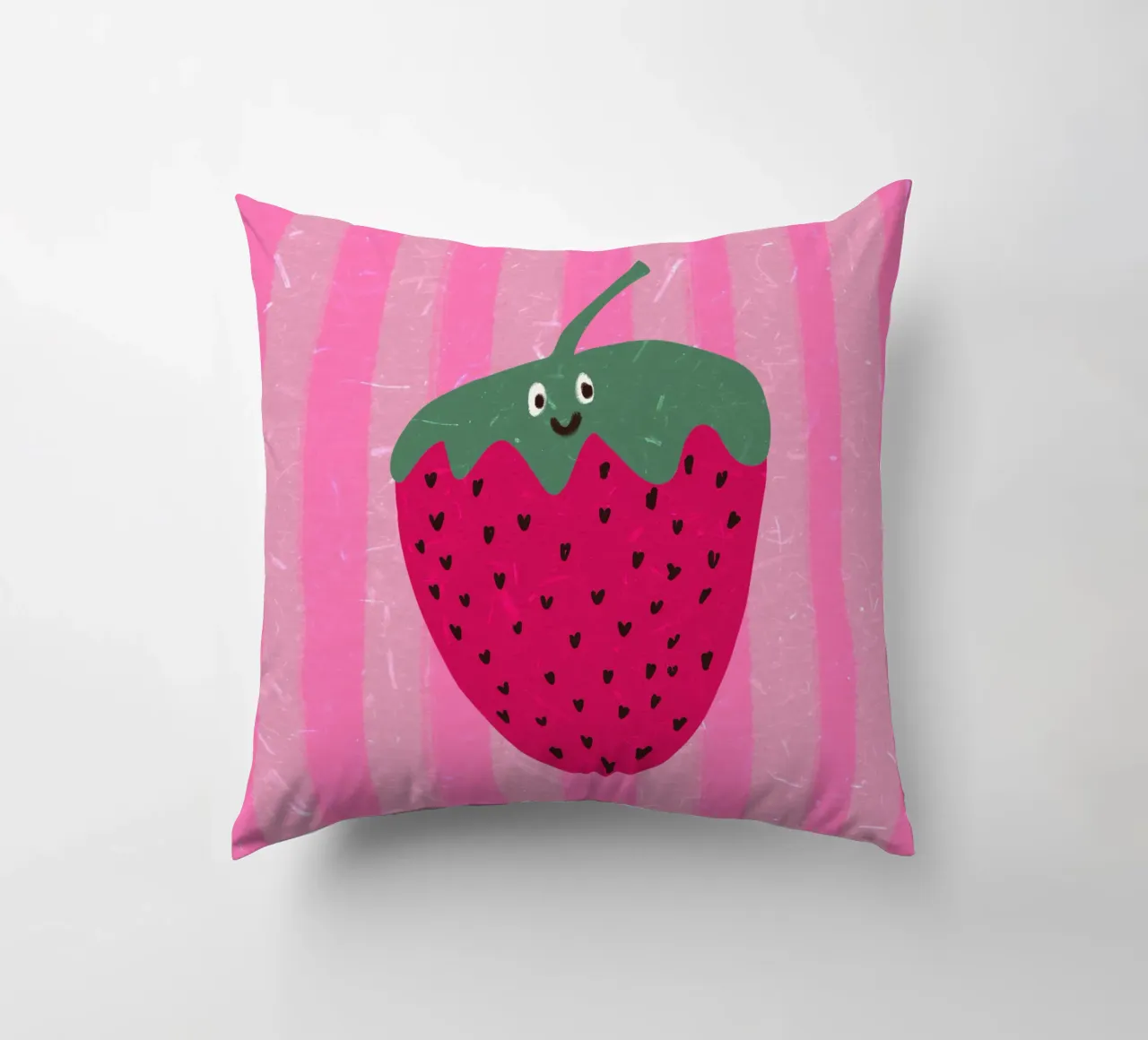 Hello Strawberry cuscino da Illustration Raissa Oltmanns