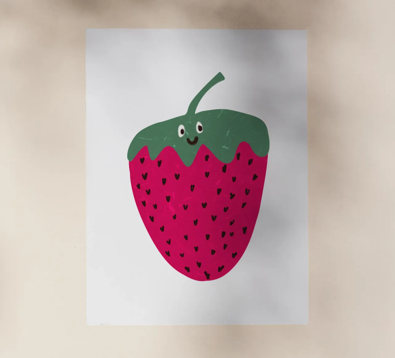 Hello Strawberry pellicola backlit da Illustration Raissa Oltmanns
