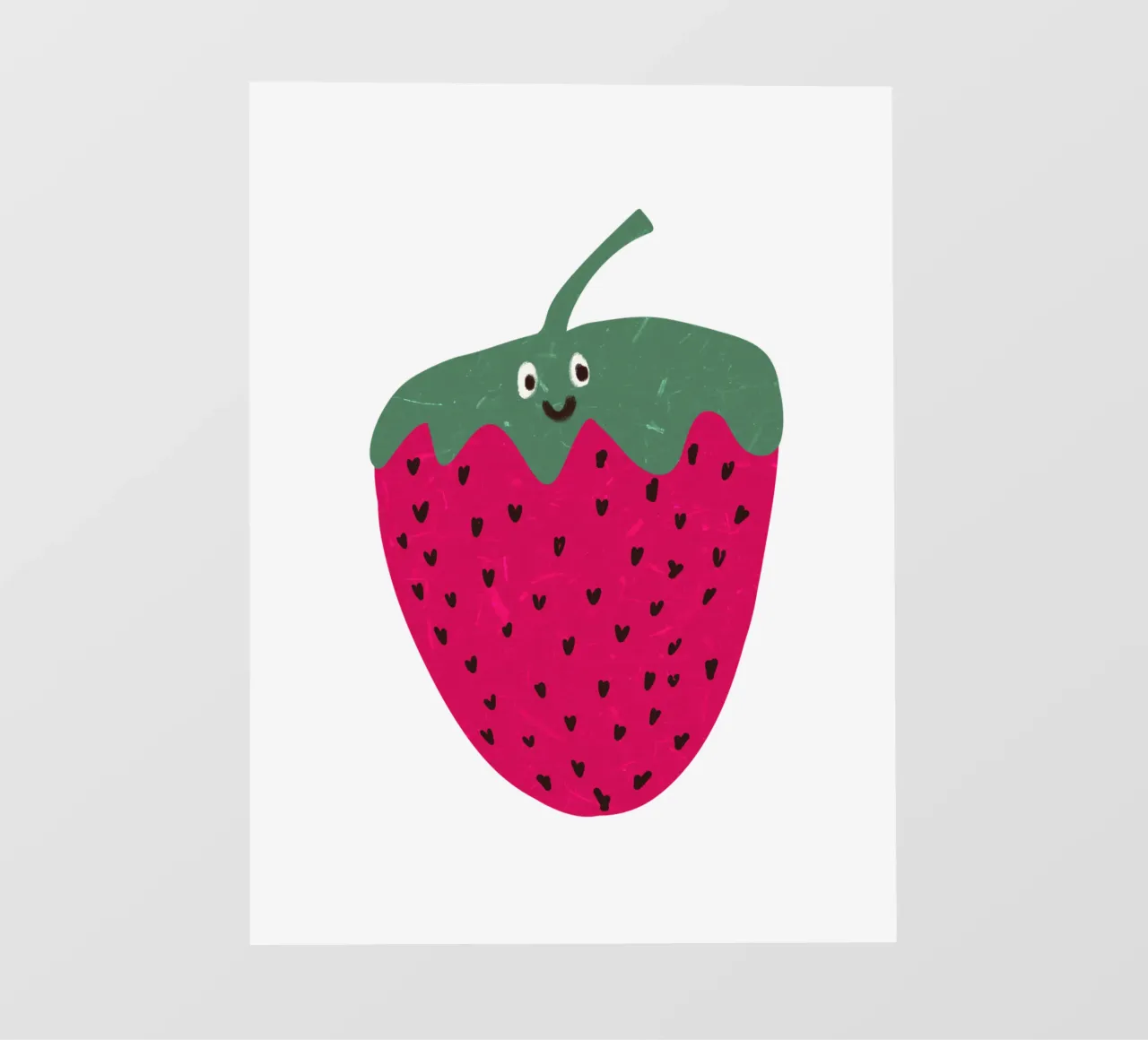 Hello Strawberry pellicola backlit da Illustration Raissa Oltmanns