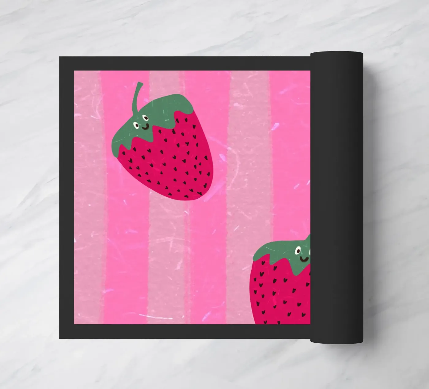 Hello Strawberry paillasson de Illustration Raissa Oltmanns