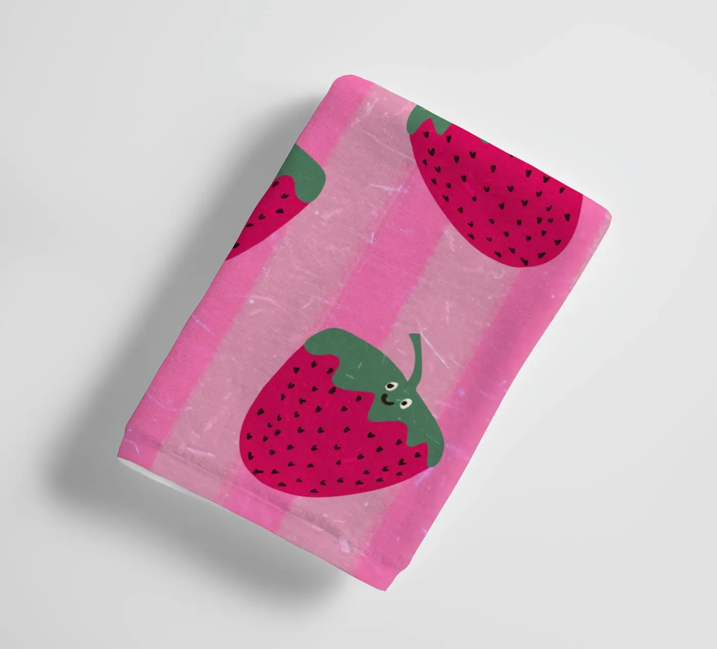 Hello Strawberry badhanddoek van Illustration Raissa Oltmanns
