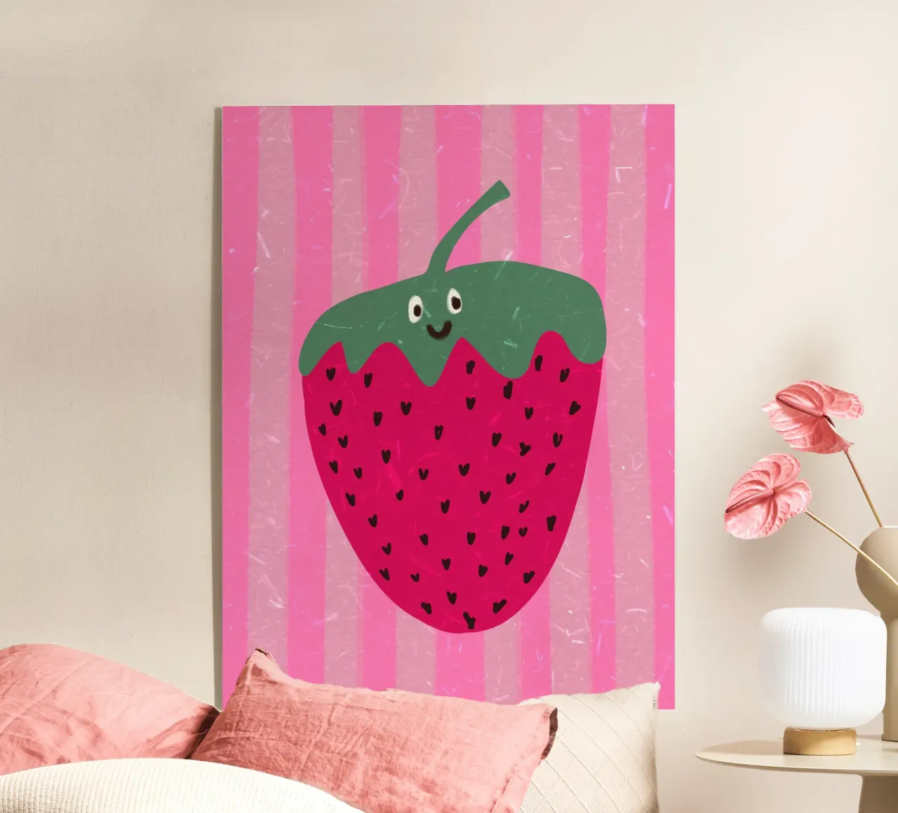 Hello Strawberry plexiglass da Illustration Raissa Oltmanns