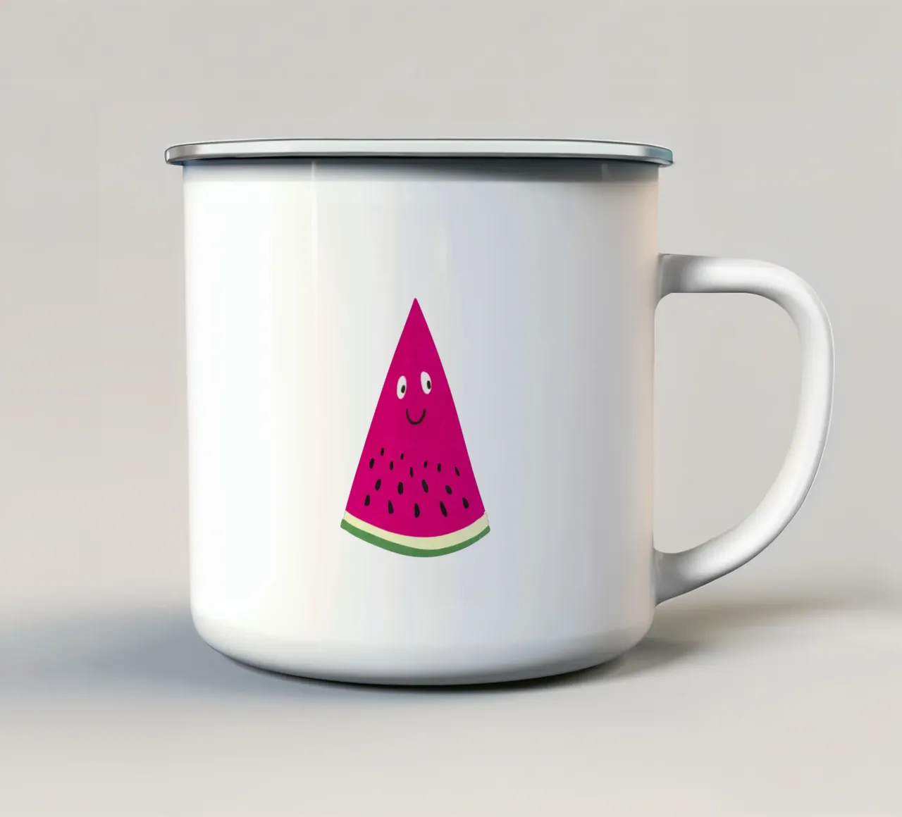 Ciao anguria tazza in smalto da Illustration Raissa Oltmanns