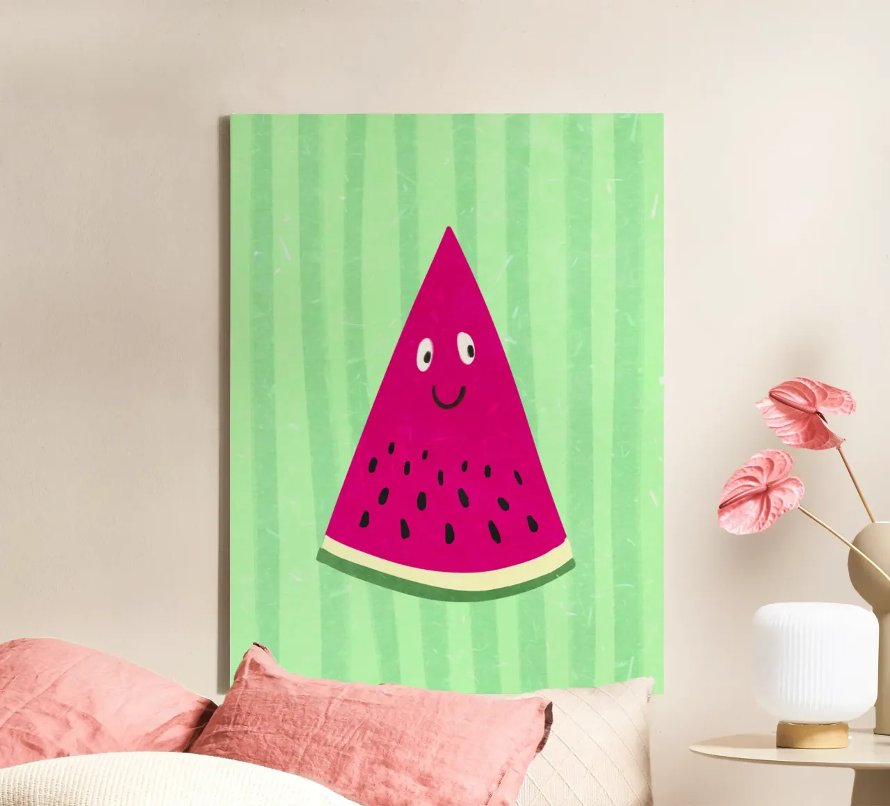 Ciao anguria tela con Cornice a cassetta da Illustration Raissa Oltmanns