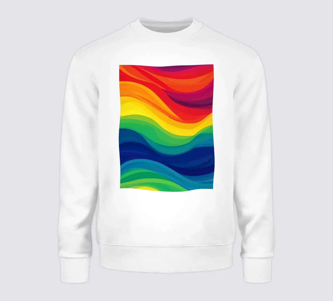 Orgullo LBGTQ Abstracto Ondas Arco Iris sudadera de Autofocus