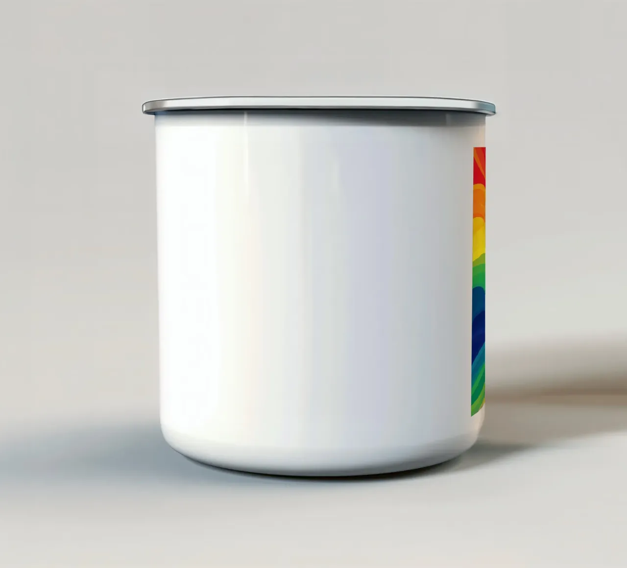Pride LBGTQ Onde astratte arcobaleno tazza in smalto da Autofocus