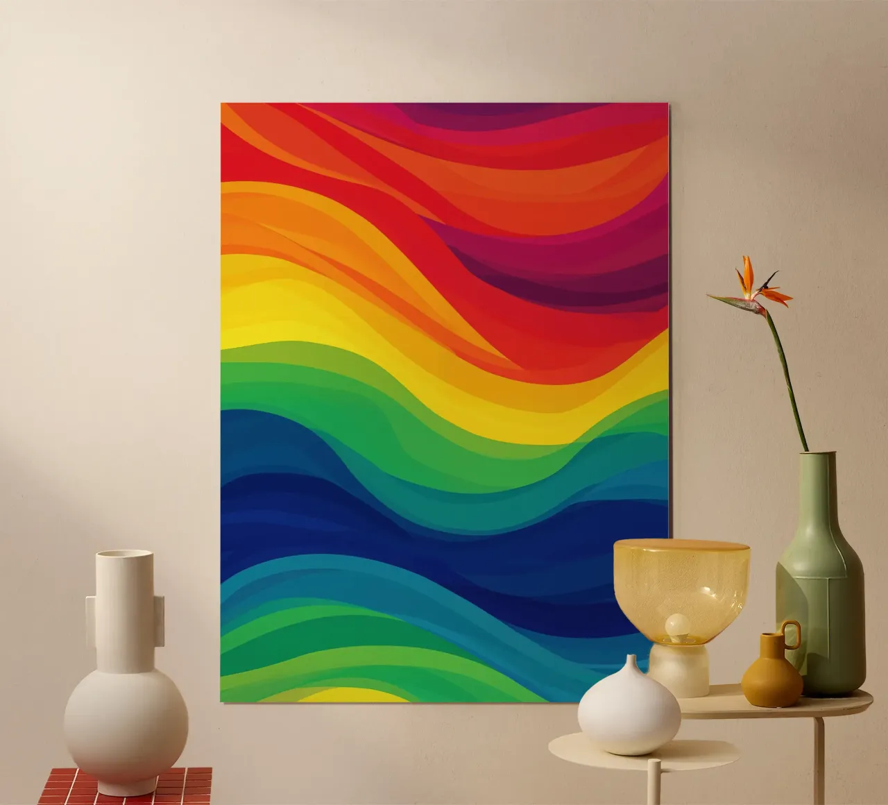 Orgullo LBGTQ Abstracto Ondas Arco Iris hahnemühle de Autofocus