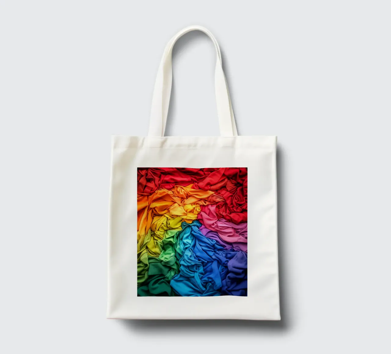 Tessile Orgoglio LGBTQ arcobaleno borsa in juta da Autofocus