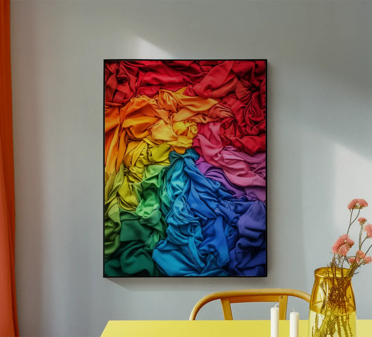 Tessile Orgoglio LGBTQ arcobaleno plexiglass da Autofocus