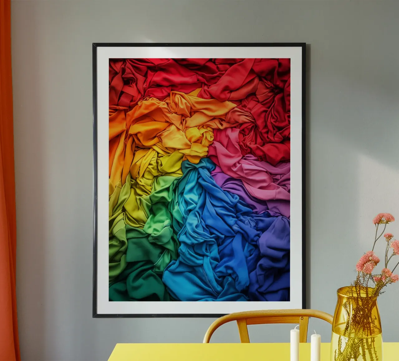 Tessile Orgoglio LGBTQ arcobaleno carta hahnemühle da Autofocus