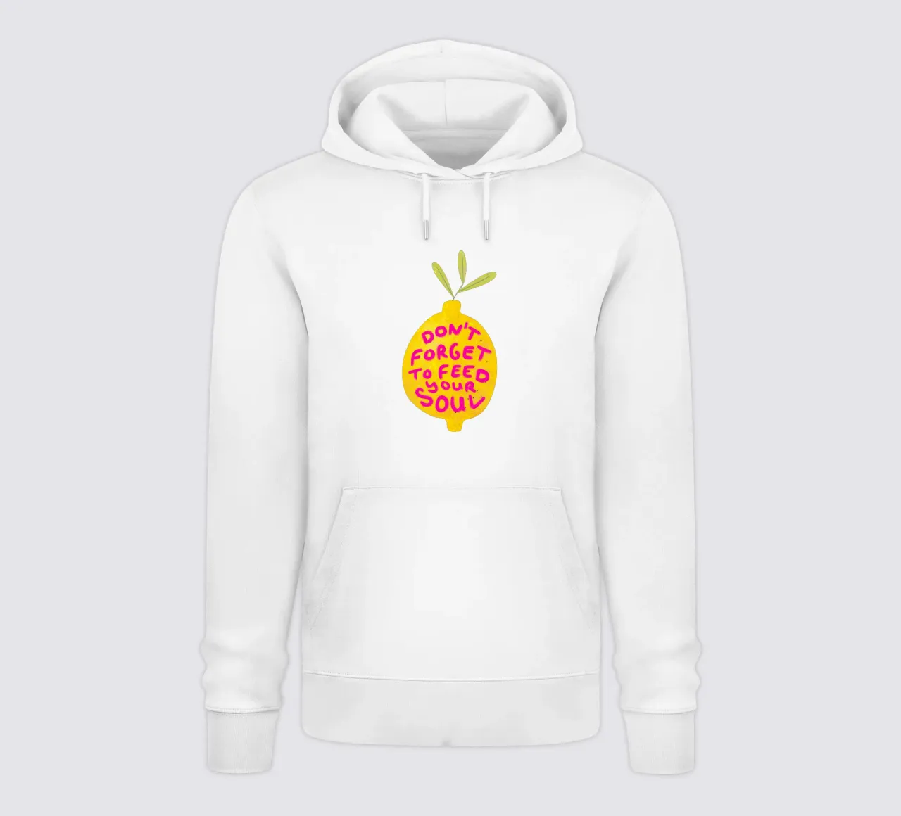 Don't forget to feed your soul felpa con cappuccio da Illustration Raissa Oltmanns