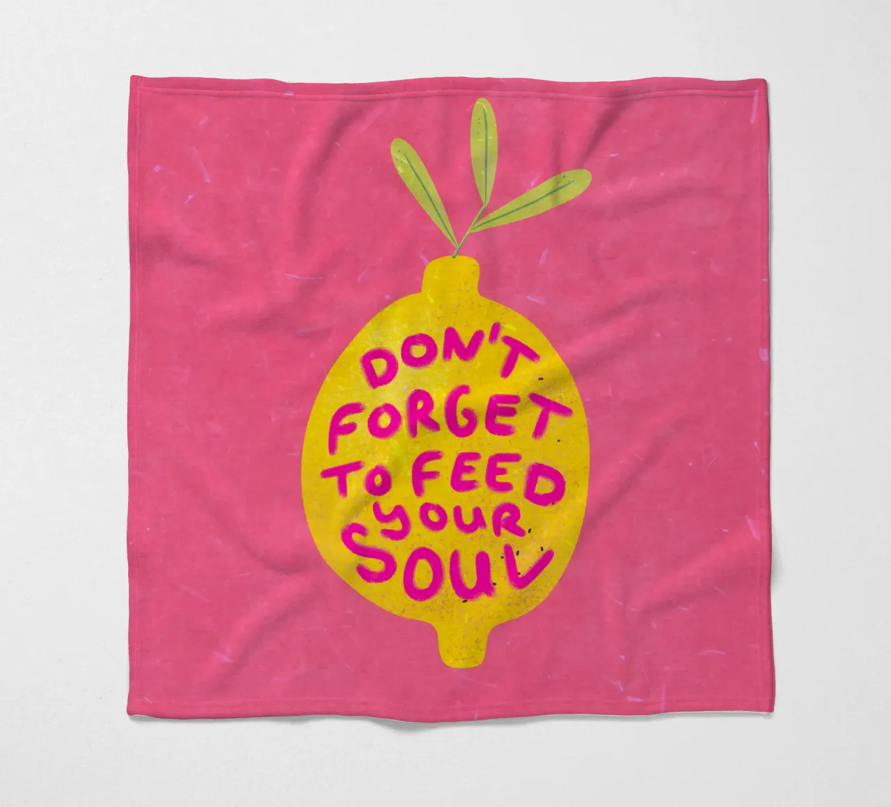 Don't forget to feed your soul coperta in pile da Illustration Raissa Oltmanns