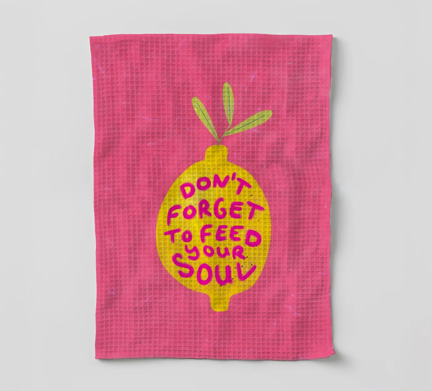 Don't forget to feed your soul torchon de Illustration Raissa Oltmanns