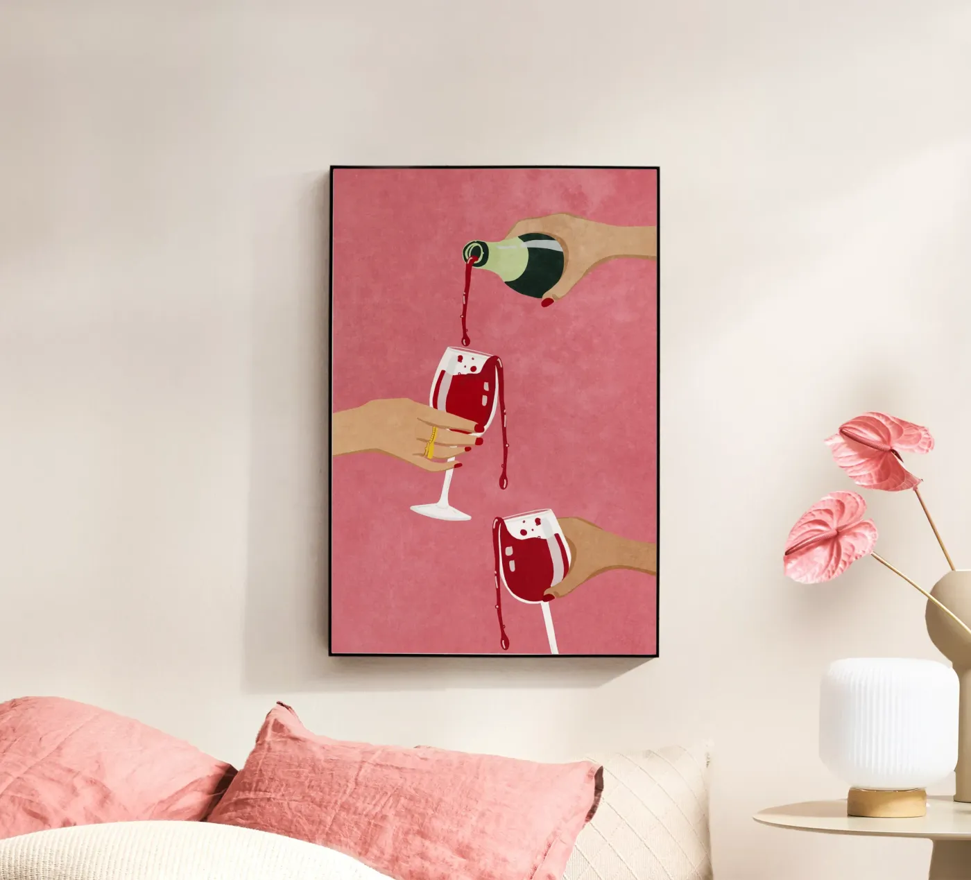 Cheers, Girls! plexiglass da Illustration Raissa Oltmanns