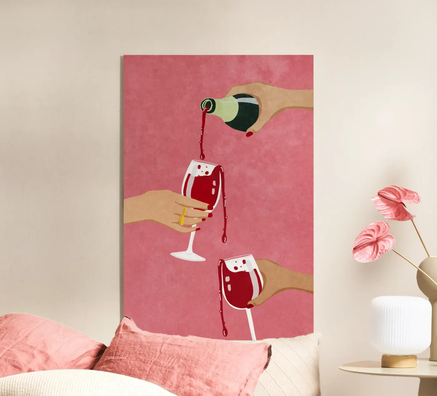 Cheers, Girls! plexiglass da Illustration Raissa Oltmanns
