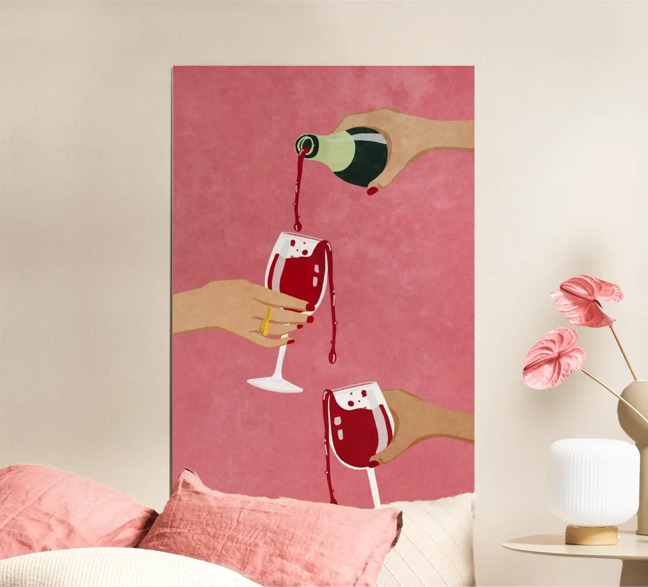 Cheers, Girls! poster van Illustration Raissa Oltmanns