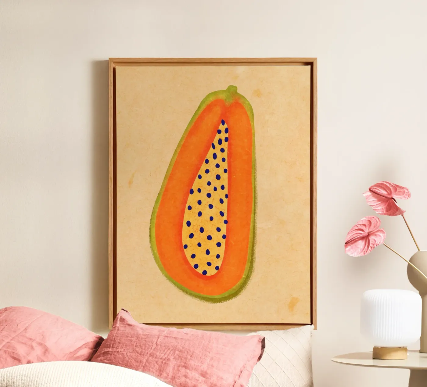 Simple Papaya tela da Illustration Raissa Oltmanns