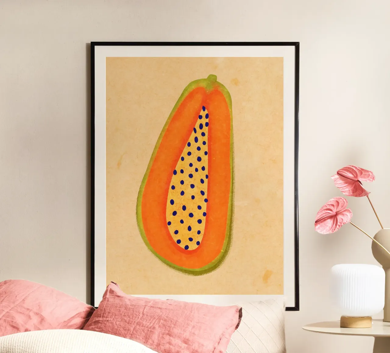 Simple Papaya poster da Illustration Raissa Oltmanns