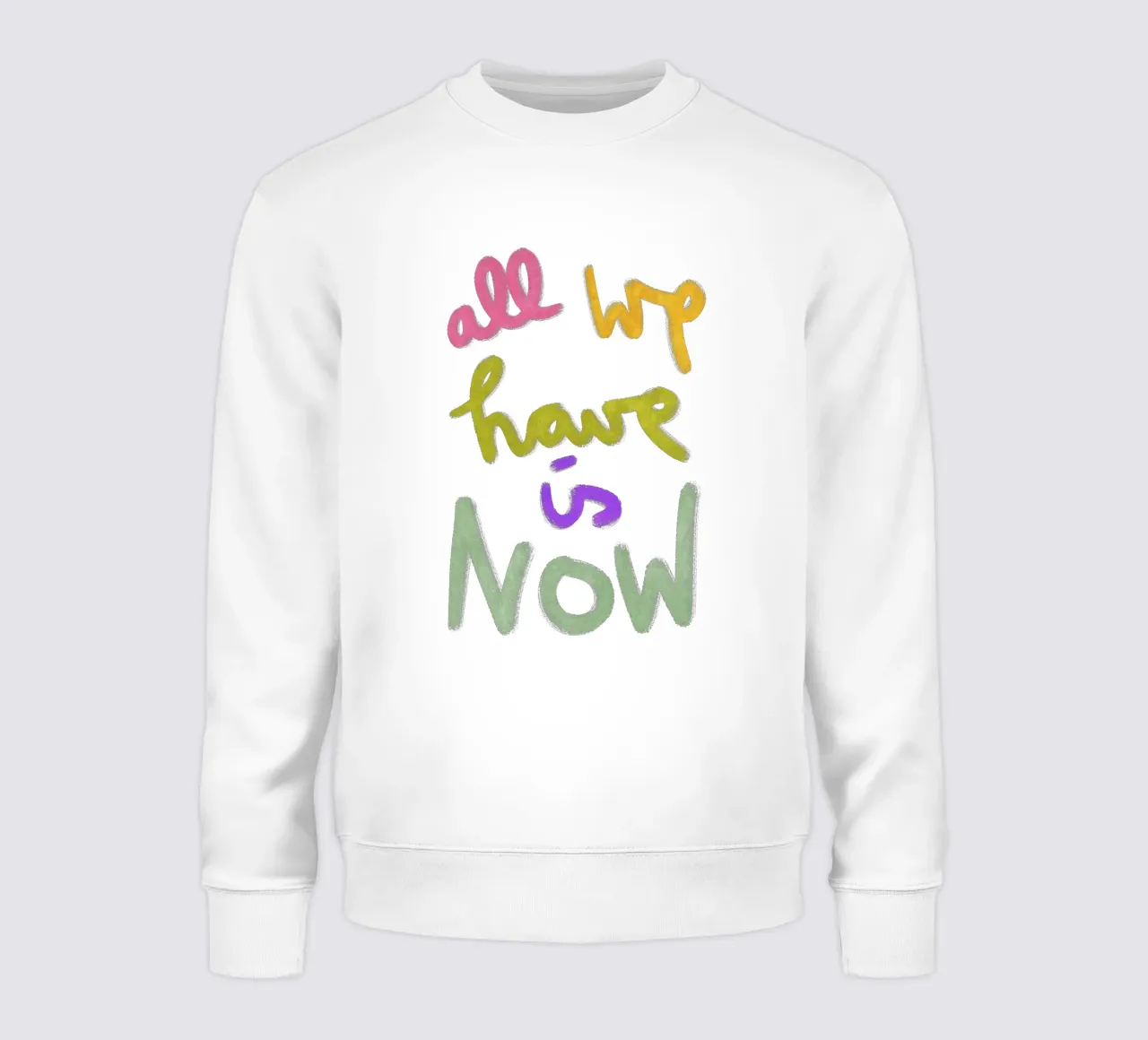 all we have is now - handlettering felpa da Illustration Raissa Oltmanns