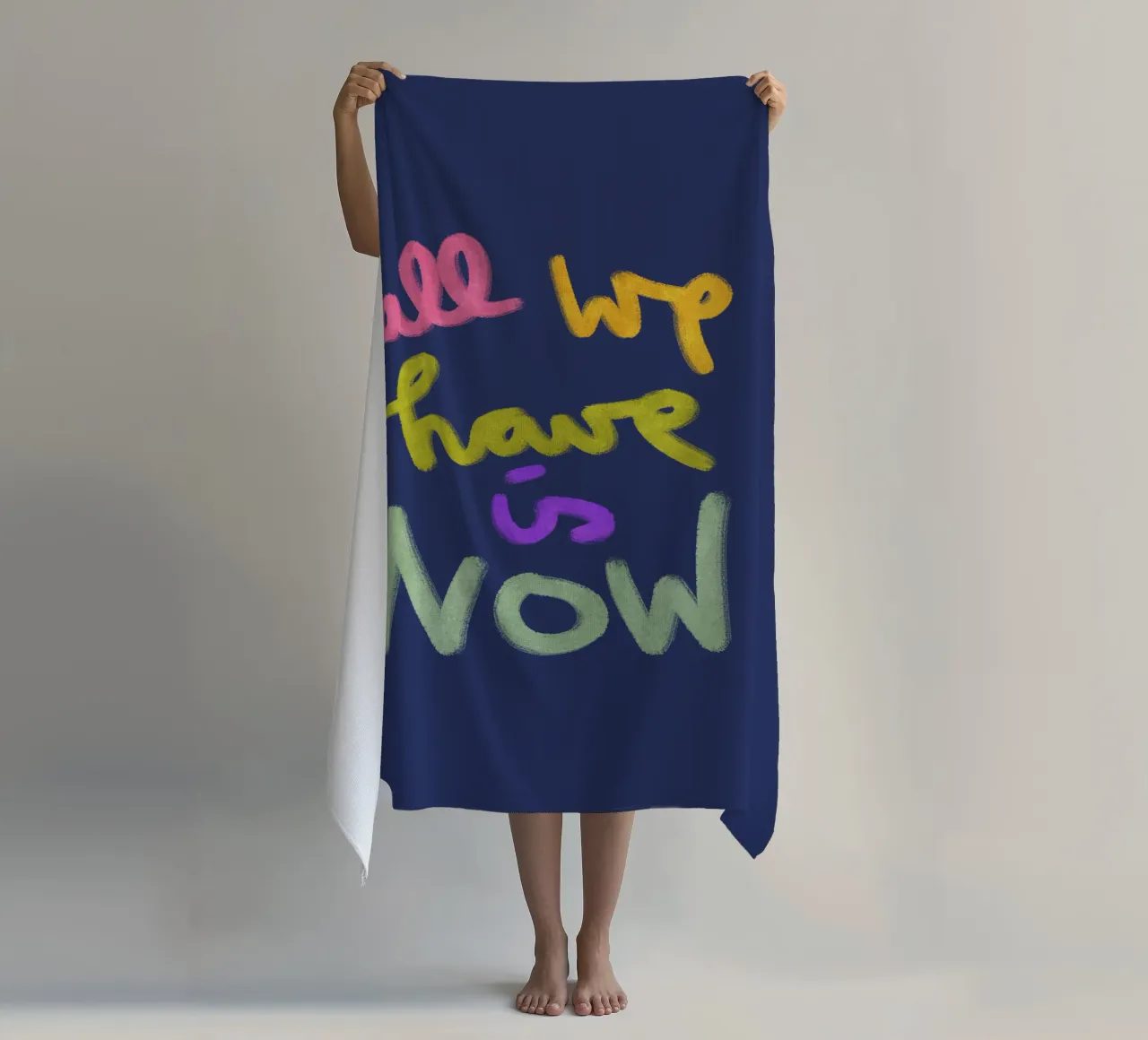 all we have is now - handlettering telo mare da Illustration Raissa Oltmanns