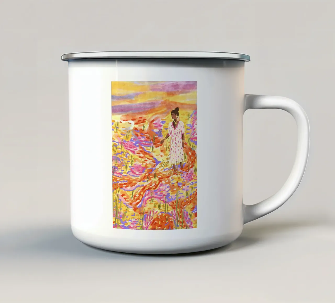 Il mio luogo felice tazza in smalto da Illustration Raissa Oltmanns