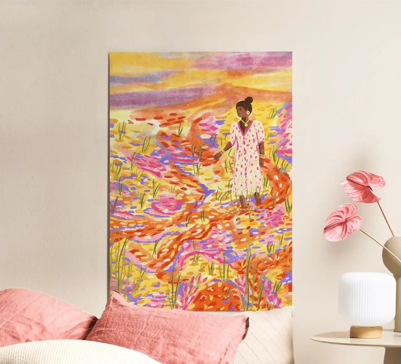 Il mio luogo felice poster con telaio in plastica da Illustration Raissa Oltmanns