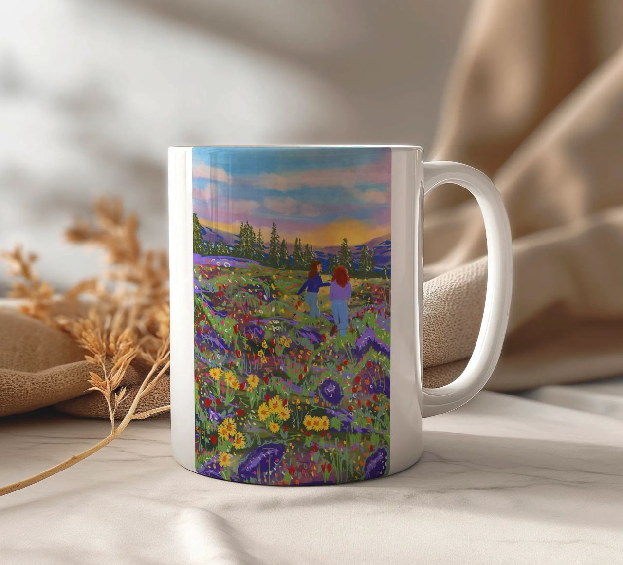 Vieni, ti faccio vedere una cosa! tazza in ceramica da Illustration Raissa Oltmanns