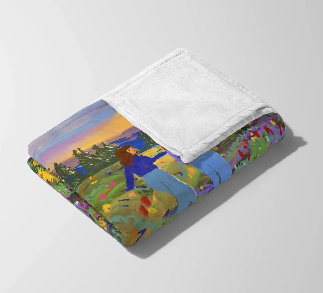 Vieni, ti faccio vedere una cosa! coperta in pile da Illustration Raissa Oltmanns